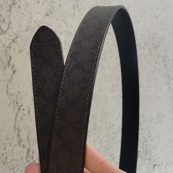 Authentic Coach Classic Belt SignatureCanvas  Women L & XL  Color Chestnut Brown - Picture 5 of 13